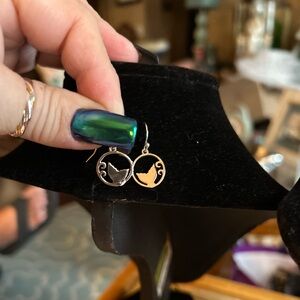 Elegant Sterling Silver Mermaid tail  Earrings